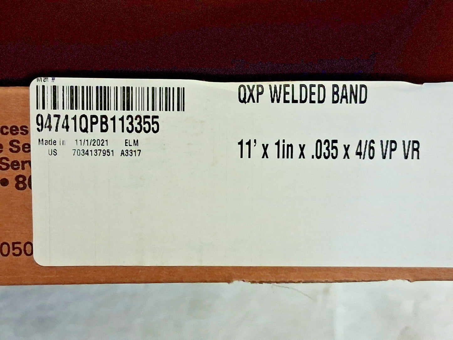 Lenox Welded Bandsaw Blade 11Ft Long x 1" Wide x 4 to 6 TPI 94741QPB113355
