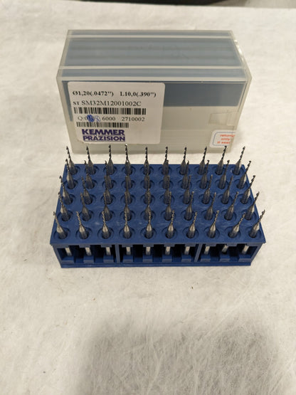 KEMMER PRAZISION PCB DRILL BIT .0427" Qty 50 SM32M12001002C