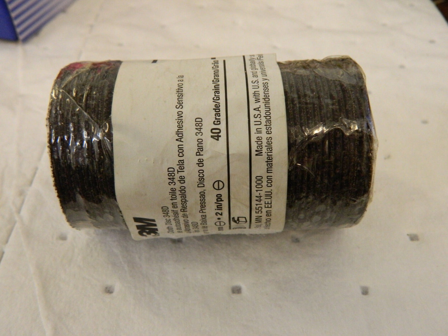 3M PSA Disc 50pk: 2" Disc Dia, 40 Grit, Aluminum Oxide 7000118920