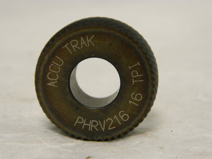 PRO RH Knurl Wheel 1-1/4" Diam 90° Tooth Angle 16 TPI Convex PHRV216FNC