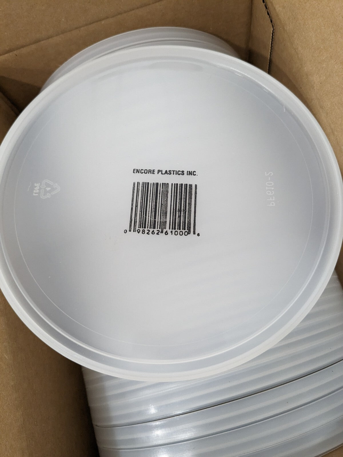 ENCORE PLASTICS Paint Mix and Measure Container Lids, Qty 25 2FCA6