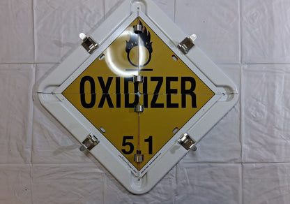 Labelmaster Aluminum Standard DOT Flip Placard 81-8W4CC