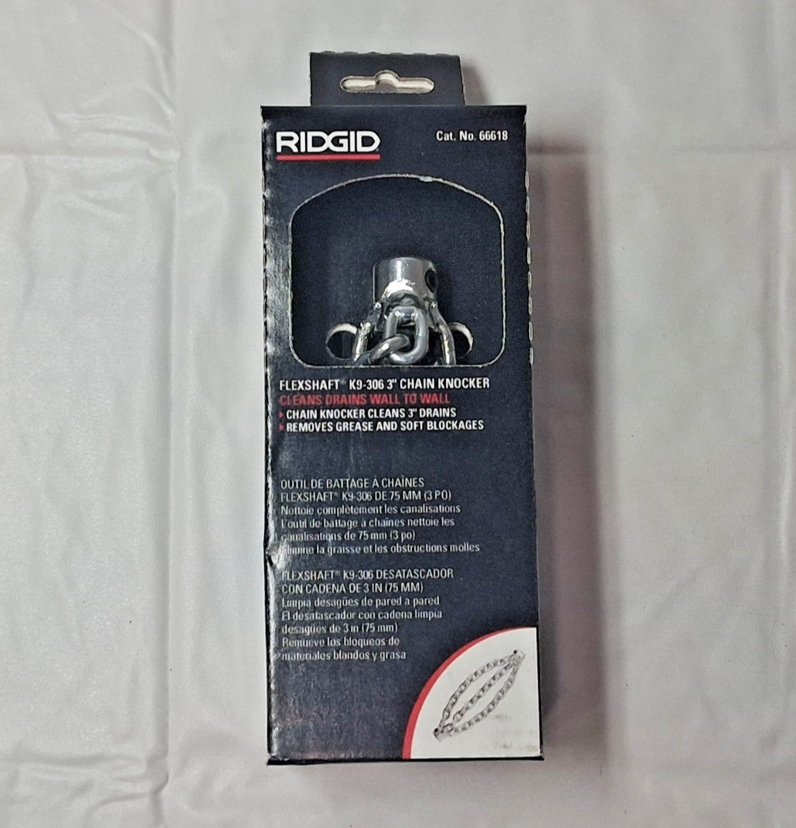 RIDGID K9-306 Chain Flexshaft Drain Cleaner 66618