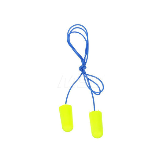 3M Earplugs: Corded 33 dB, Foam, Bullet, Roll Down Approx. 200 Pairs 7000002306
