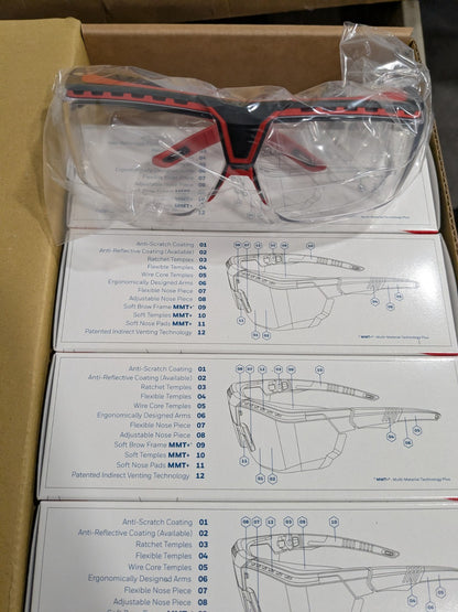 Uvex Safety Glasses Scratch-Resistant, Polycarbonate, Full-Framed 10 Pairs S3851
