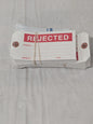 "Rejected" Tag: Rectangle, 2-7/8" High, 6-3/4" Wide, Paperbo