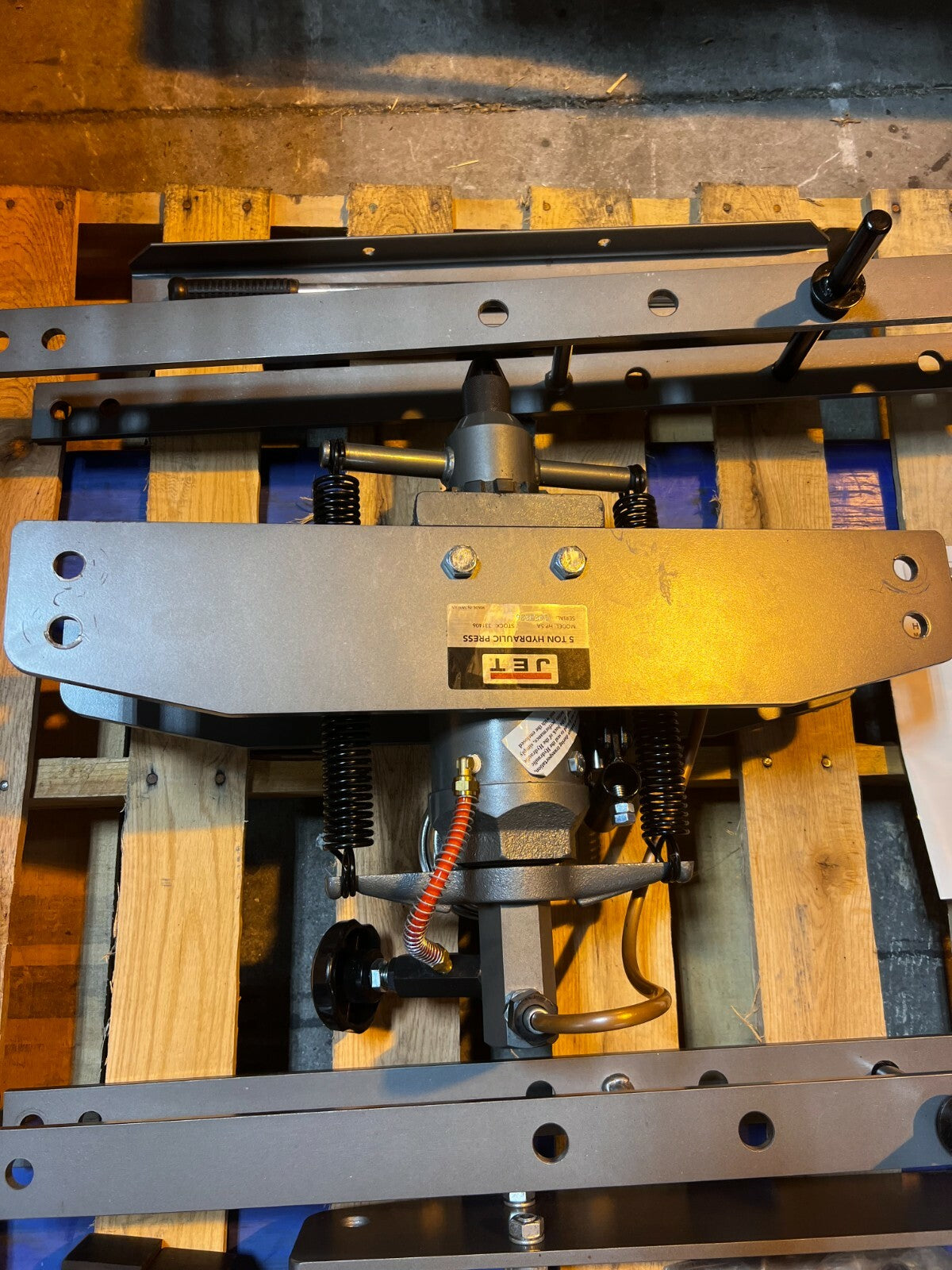 JET HP-5A 5 Ton Hydraulic Press, Missing Parts