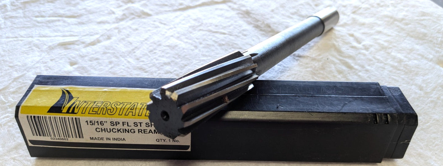 INTERSTATE Chucking Reamer  HHS  15/16"  10"OAL