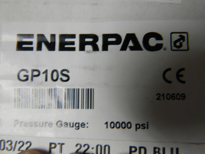 ENERPAC 0 - 10,000 psi Dry Hydraulic Pressure Gauge