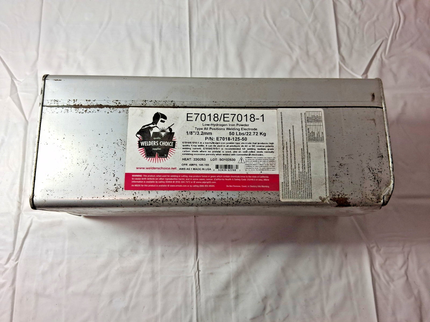 Welder's Choice Steel Stick Welding Electrode QTY50lb 1/8" Dia 14" E7018-125-50