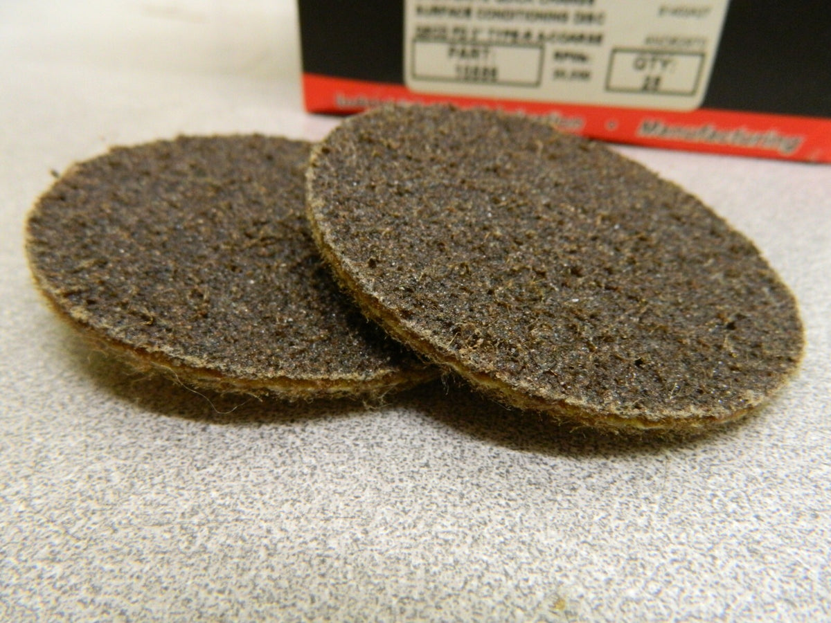 Superior Abrasives Aluminum Oxide Quick Change Disc 25 Pack 3" Disc Diam 10