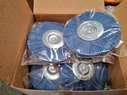 Professional Crimped Wheel Brush 4" Wheel Dia, 1/4" Face Width 82410309