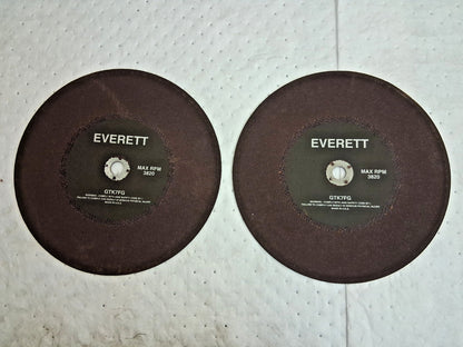 Everett Aluminum Oxide Cutoff Wheels 2pk Type 1 16" Dia 0.17" Thick GTK7FG-16x1
