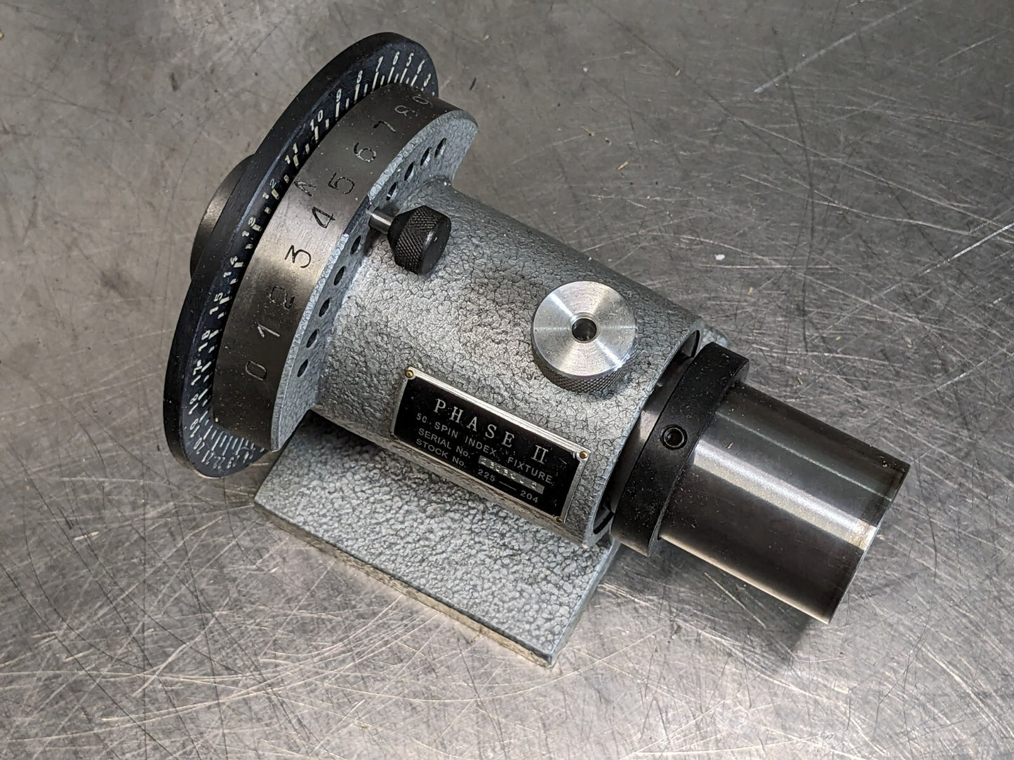 Phase II Spin Index Fixture for 5C Collets 1-1/8" Cap 225-204 Missing Parts