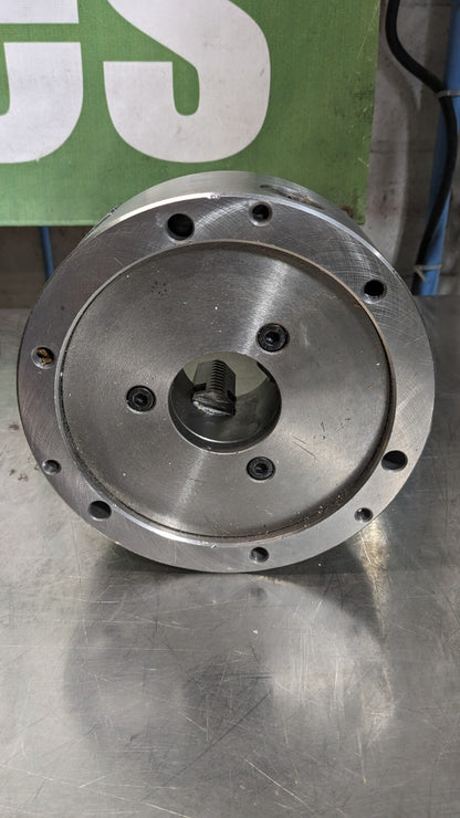 HERTEL Manual Lathe Chuck 8 Dia 3 Jaws Self-Centering Solid Jaws 2,500 Max RPM