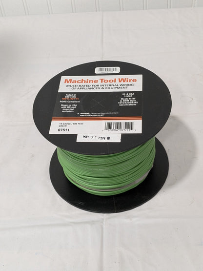 EastPenn Building Wire: 18 AWG, PVC , Stranded Core, 500'L 07511