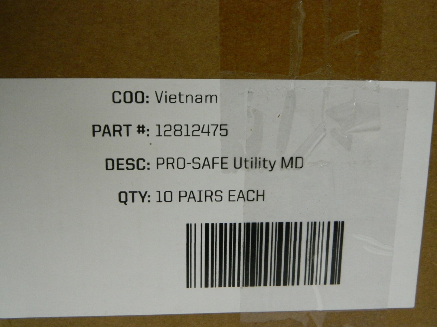 PRO-SAFE Size M (9) Work Gloves General Purpose Uncoated Qty 10 Pairs 12812475