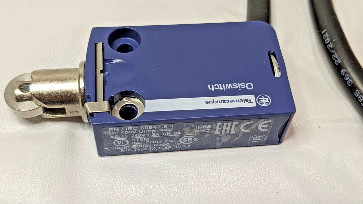 Telemecanique Sensors Limit Switch Metal Roller 11.6mm NO + NC 6A XCMD2502L1