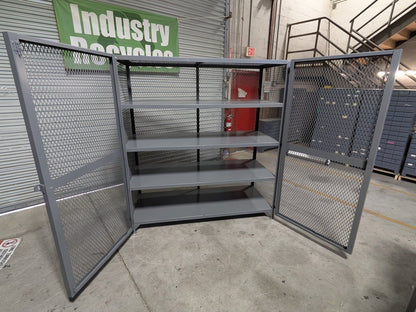 Little Giant Vented Storage Locker 3-Shelf 13 Ga. Welded Steel 78" x 72&quo