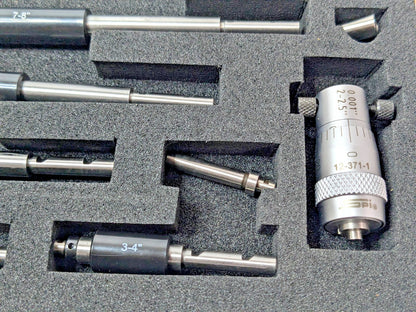 SPI Interchangeable Rod Micrometer Mechanical 2" to 8" Range 12-371-1
