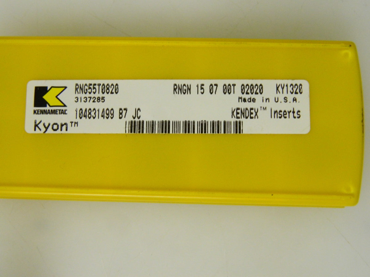 Kennametal Kendex Ceramic Turning Inserts 10 Pack RNG55T0820 KY1320 3137285