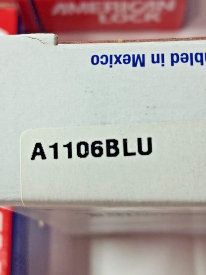 American Lock Aluminum Lockout Padlock Keyed Different QTY6 A1106BLU
