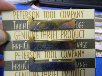 Peterson Tool Co 5749-A-P4 PTC05/11/04d Cutting Inserts, QTY 25