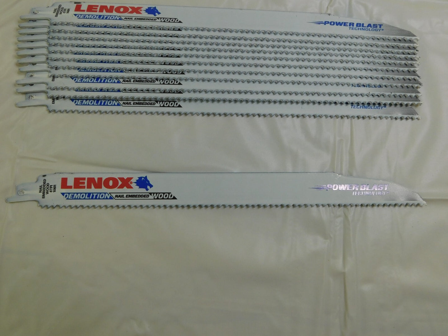 Lenox 12" L x 7/8" Thick Bi-Metal Reciprocating Saw Blades 12Pk 20500106R