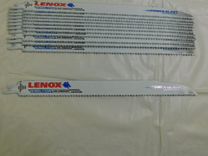 Lenox 12" L x 7/8" Thick Bi-Metal Reciprocating Saw Blades 12Pk 20500106R