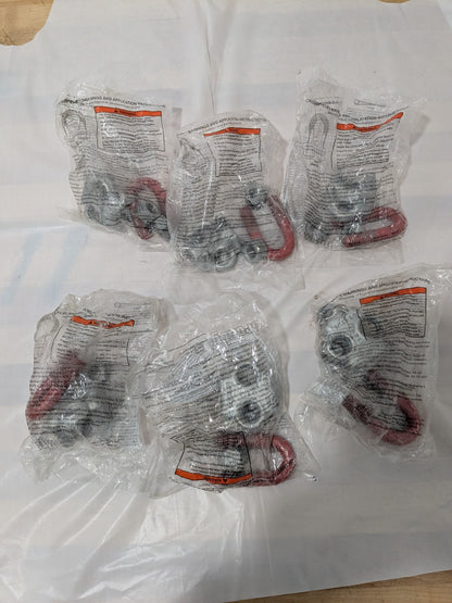 Crosby G-450 Red U-Bolt Wire Rope Clip, 3/8" Size Qty 6 2001654