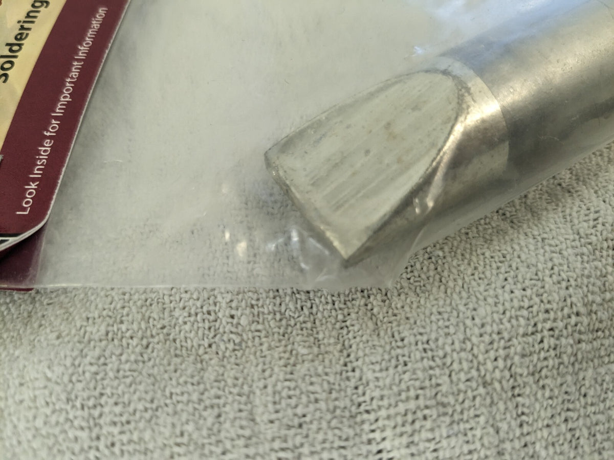 AMERICAN BEAUTY Soldering Iron Chisel Tip: 0.9" Point Width, 5.14" Long 45C