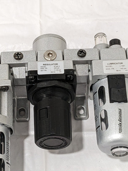PRO-SOURCE 3 Pc. FRL Combination Unit: 1/4 NPT, Intermediate 1630002550PRO