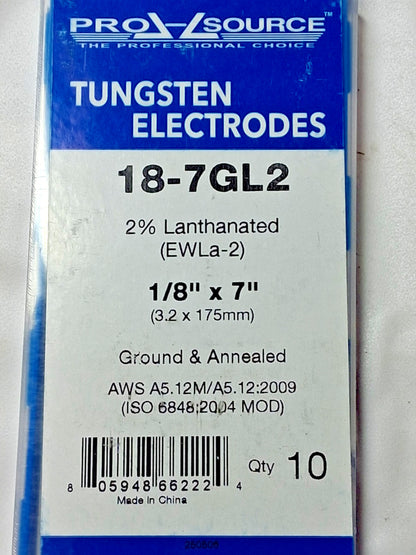PRO-SOURCE TIG Welding Rods QTY10 7" OAL 1/8" Dia 18-7GL2
