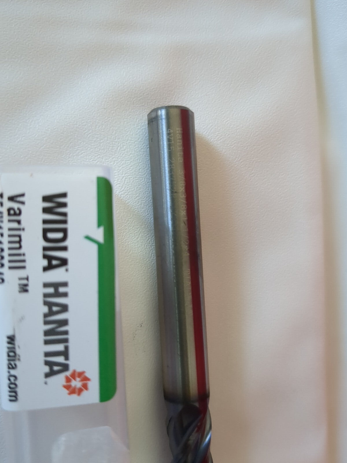 Widia Hanita Square End Mill 3/8" Dia 1-1/2"LOC 4 Flute Carbide TF4V1510004S