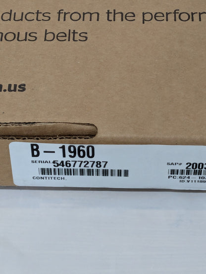 Continental Helical Offset Industrial Timing Belt, 140 Teeth, Hnbr B-1960