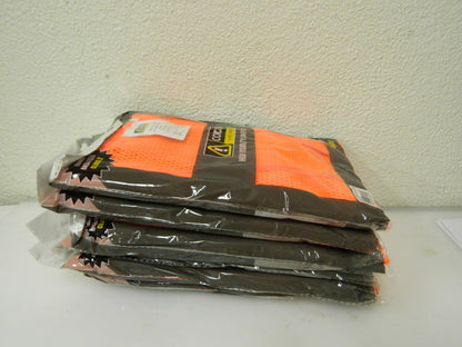 Cordova Orange Mesh Surveyor Vest Silver Stripes Zipper 6 Pack Size XXL VS270P