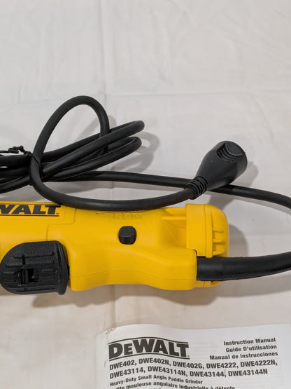 DeWALT Corded Angle Grinder 4-1/2" Wheel Dia, 11000 RPM DWE402