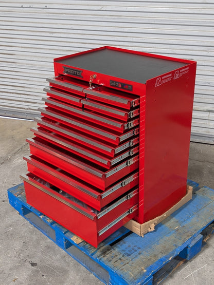 Proto Roller Cabinet Tool Box 11-Drawer 42" x 27" x 18" Steel Red