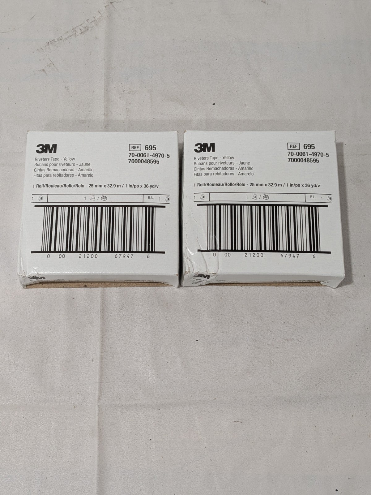 3M Polyethylene Film Tape 1" W, 110' L, 3.0000 mil Thick (2 Rolls) 700