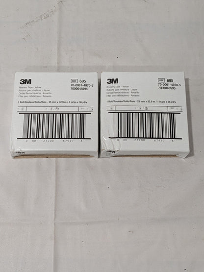 3M Polyethylene Film Tape 1" W, 110' L, 3.0000 mil Thick (2 Rolls) 700