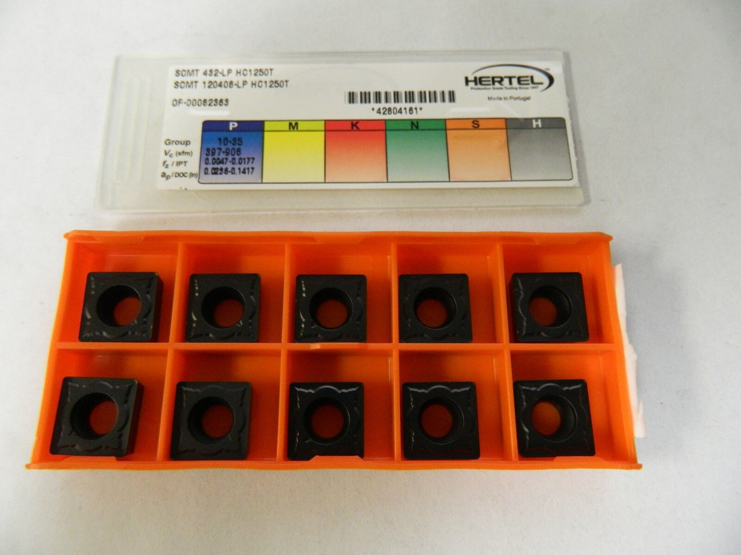 Hertel SCMT432 LP Grade HC1250T Carbide Turning Insert QTY 10 42804161
