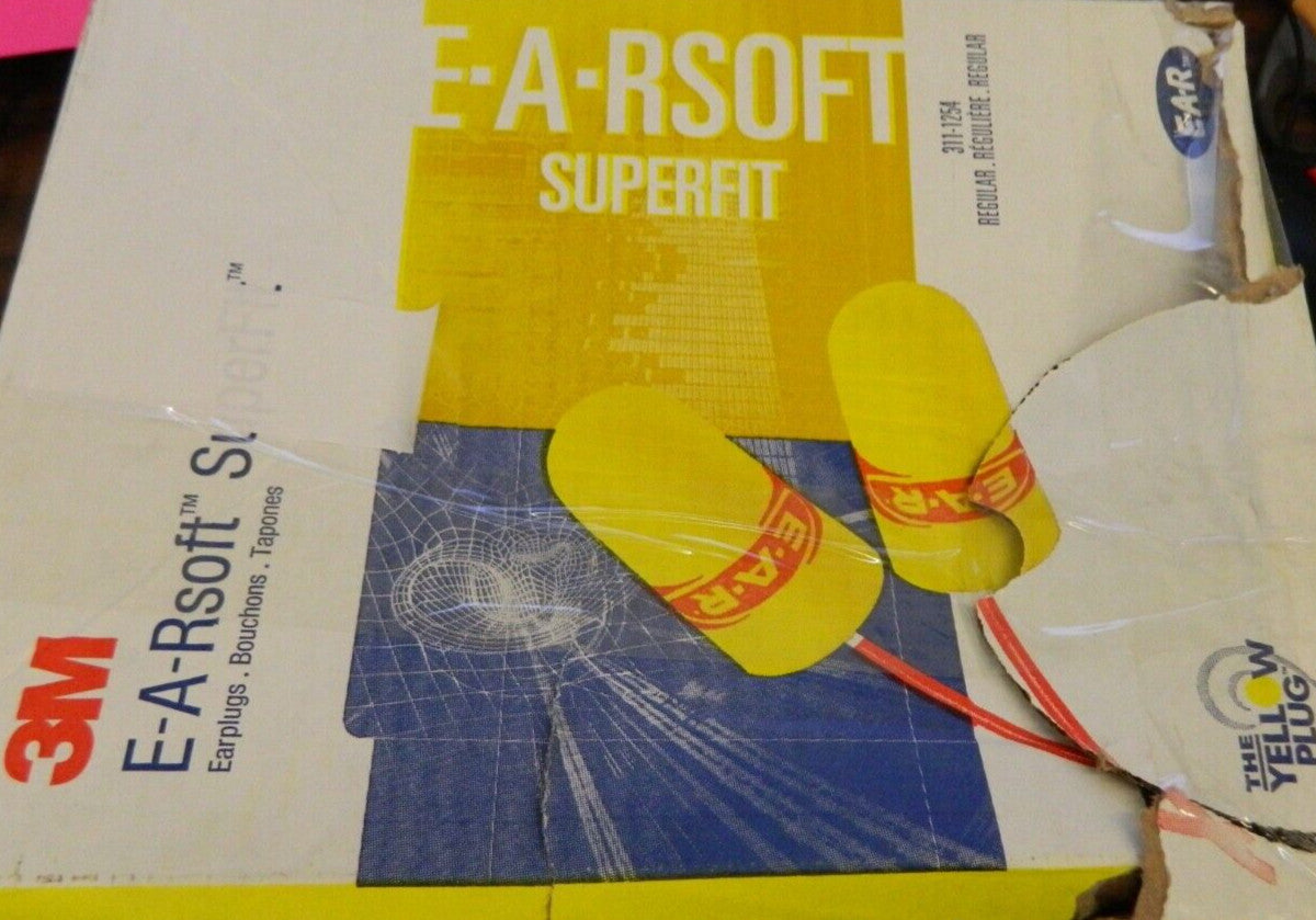 3M Earplug: qty 200 33dB, Foam, Bullet, Roll Down, Corded 7000002307