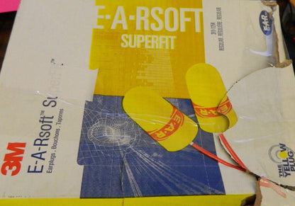 3M Earplug: qty 200 33dB, Foam, Bullet, Roll Down, Corded 7000002307