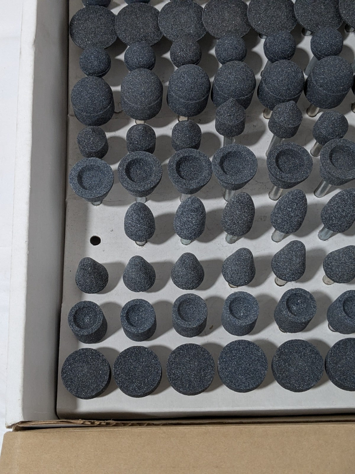 Grier 93 Pc AO Vitrified Mounted Stone Abrasive Point Set KIT-1/4-BLUE100