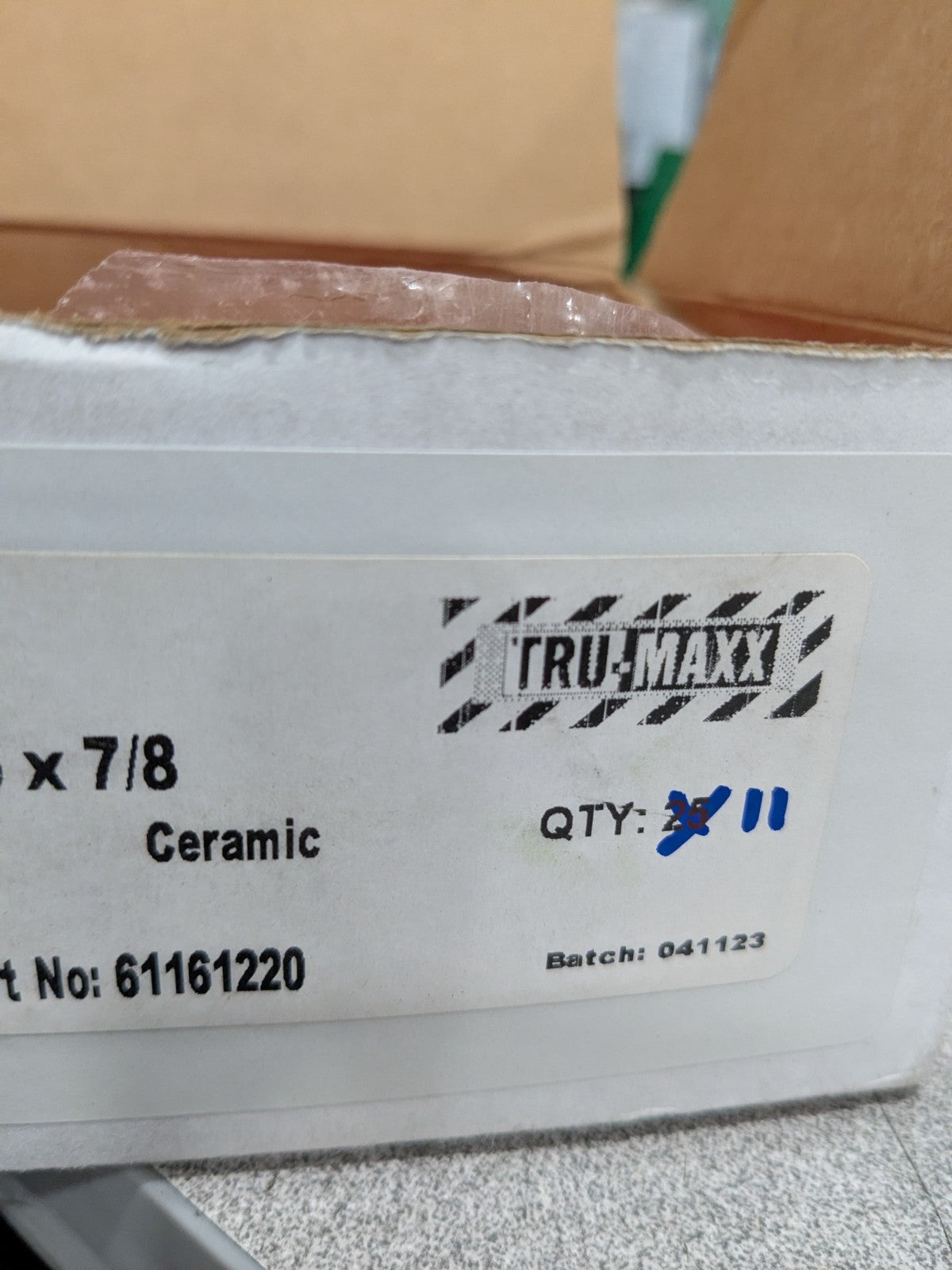 Tru-Maxx Fiber Disc: 5" Disc Dia, 7/8" Hole, Arbor Hole, 36 Grit Qty 11 61161220