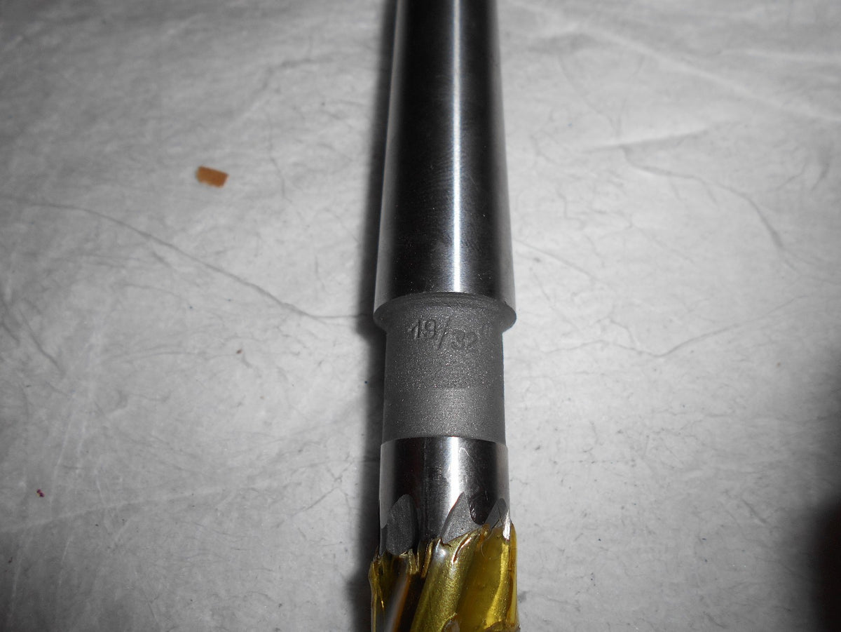 Interstate Shank Core Drill 19/32" x 4-7/8" x 8-3/4" 4FL HSS #015