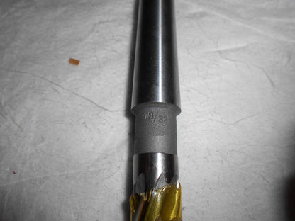 Interstate Shank Core Drill 19/32" x 4-7/8" x 8-3/4" 4FL HSS #015