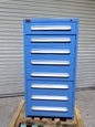 Lyon Modular Storage Cabinet 8 Drawer 59 x 30 x 28 Steel Blue DAMAGED