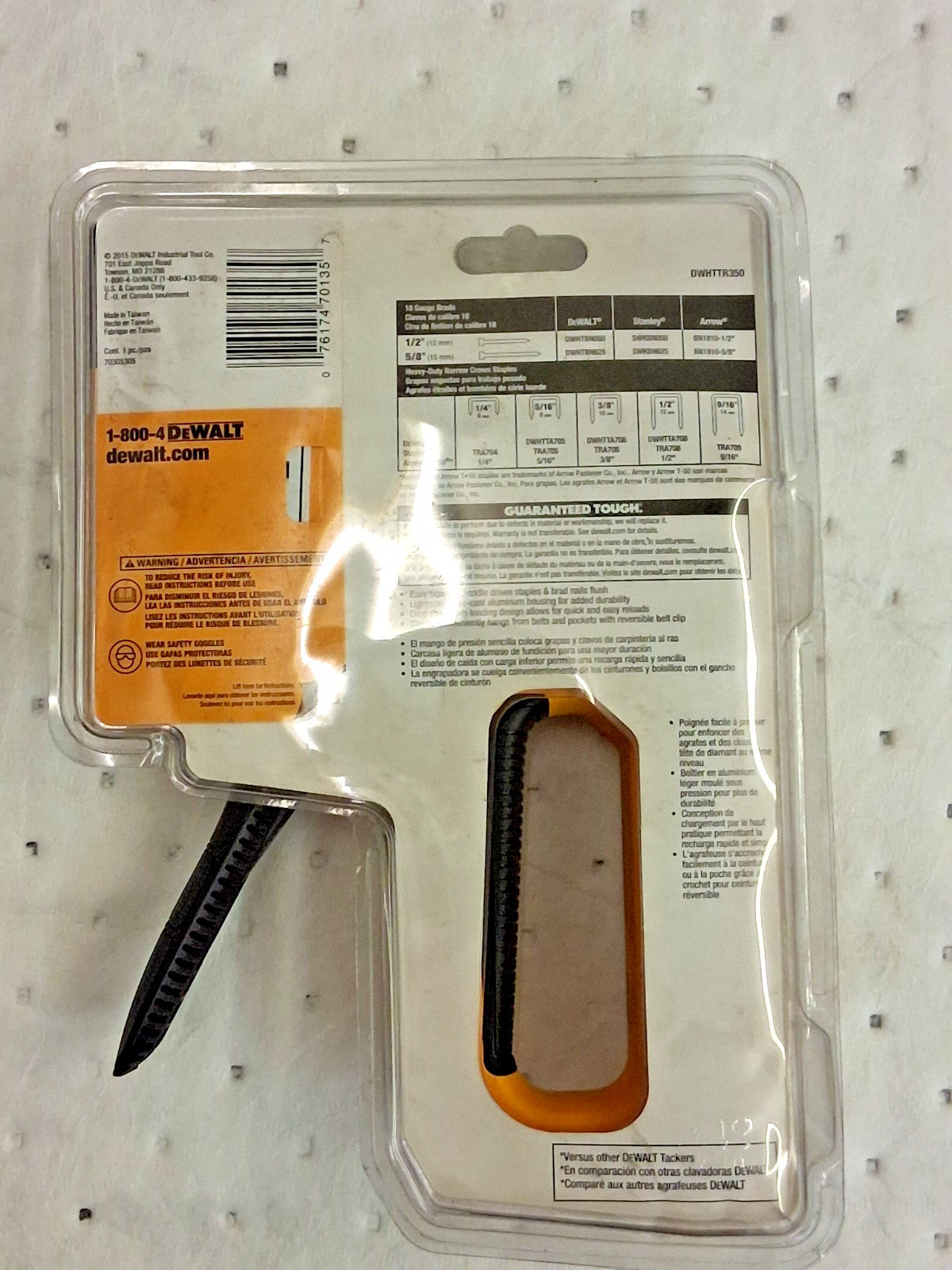 Dewalt Flat Crown Heavy Duty Manual Tackers DWHTTR350