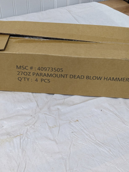 Paramount Rubber Dead Blow Hammer, 27 oz Head Qty 4 PAR-LST220766